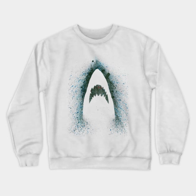 Jaws Crewneck Sweatshirt by JakeSmith
